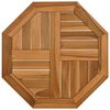 vidaXL Dessus de table 50x50x2,5 cm octogonal bois de teck massif