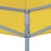 vidaXL Toit de tente de r&eacute;ception 4x3 m Jaune 270 g/m&sup2;