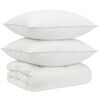 vidaXL Ensemble de couette 90 % en duvet d&rsquo;oie FULDA 3 pc 140 x 220 cm