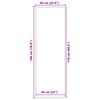 vidaXL Paillasson marron 60x180 cm