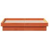 vidaXL Cadre de lit à LED sans matelas 120x190 cm bois massif