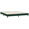 vidaXL Cadre de lit sans matelas vert fonc&eacute; 180x210 cm velours