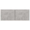 vidaXL Meubles TV 4 pcs Gris b&eacute;ton 80x30x30 cm Bois d'ing&eacute;nierie