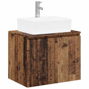 vidaXL Ensemble de mobilier de salle de bain Bois ancien