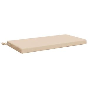 vidaXL Coussin de banc SOEST 100 % polyester Cr&egrave;me 60 x 40 x 5 cm
