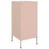 vidaXL Buffets 2 pcs rose 36x39x79 cm acier
