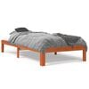 vidaXL Cadre de lit sans matelas cire marron 90x190 cm bois pin massif