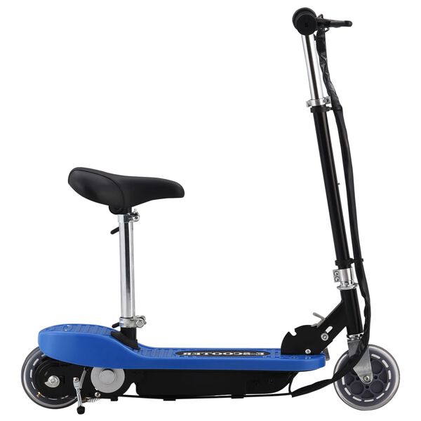 vidaXL Trottinette &eacute;lectrique avec si&egrave;ge 120 W Bleu