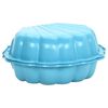 vidaXL Bacs &agrave; sable 2 pcs Bleu 77x87x21 cm Plastique