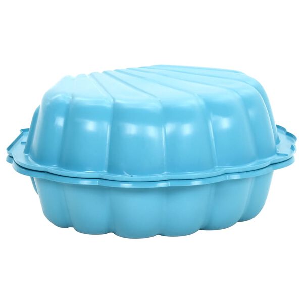 vidaXL Bacs &agrave; sable 2 pcs Bleu 77x87x21 cm Plastique