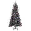 vidaXL Sapin de No&euml;l artificiel Vert 240 cm PVC, plastique et acier