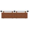 vidaXL T&ecirc;te de lit suspendue Marron 190 x 55 x 5 cm PU antique