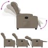 vidaXL Fauteuil inclinable électrique Cappuccino Similicuir