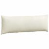 vidaXL Coussins de canapé 2 pcs Crème 120 x 40 cm