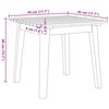 vidaXL Chaises de jardin avec table 3 pcs Noir et Blanc