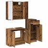 vidaXL Ensemble de mobilier de salle de bain 3 pcs Bois ancien