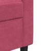 vidaXL Ensemble de canapés 3 pcs avec coussins Rouge bordeaux Velours