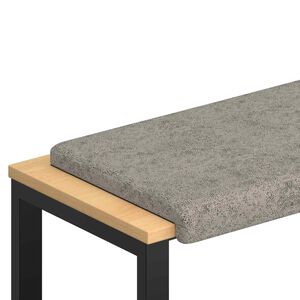 vidaXL Coussin de banc Tissu en su&egrave;de synth&eacute;tique Gris clair
