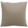 vidaXL Coussins de canap&eacute; lot de 4 taupe 50x50 cm tissu