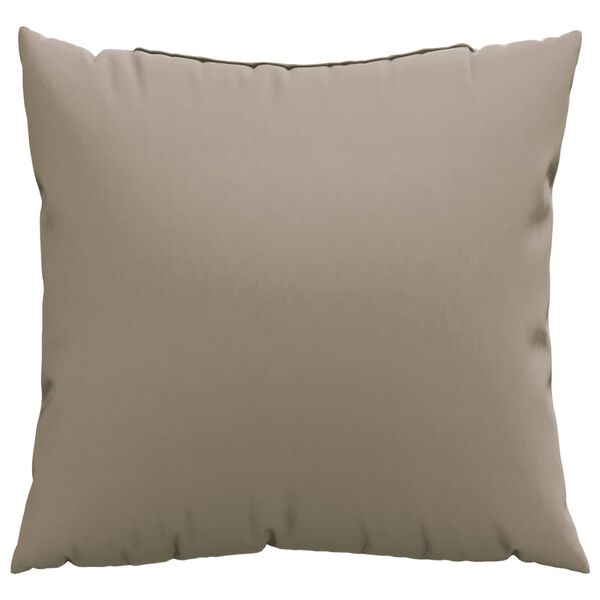 vidaXL Coussins de canap&eacute; lot de 4 taupe 50x50 cm tissu
