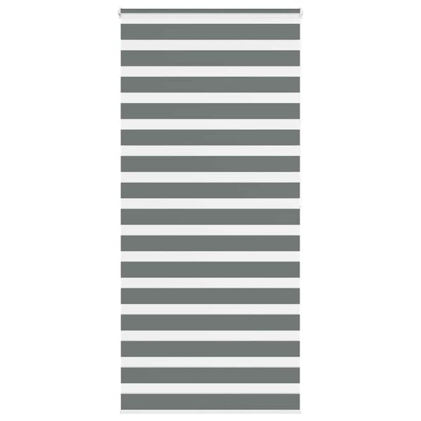 vidaXL Store z&egrave;bre gris fonc&eacute; largeur du tissu 105,9 cm polyester