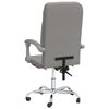vidaXL Fauteuil inclinable de bureau Taupe Tissu