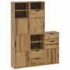 vidaXL Armoires lat&eacute;rales 5 pcs ODDA 40x24x79 cm bois massif pin