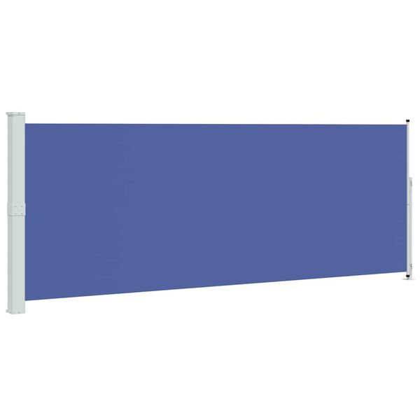 vidaXL Auvent lat&eacute;ral r&eacute;tractable de patio 180x500 cm Bleu