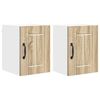 vidaXL Meuble mural LUCCA 2 pc Ch&ecirc;ne Sonoma Bois d'ing&eacute;nierie