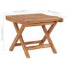 vidaXL Repose-pied pliable 46,5x49x41,5 cm Bois de teck solide