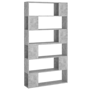 vidaXL Biblioth&egrave;que/S&eacute;parateur de pi&egrave;ce Gris b&eacute;ton 100x24x188 cm
