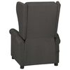 vidaXL Fauteuil de massage Gris fonc&eacute; Tissu