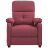 vidaXL Fauteuil de massage Rouge bordeaux Tissu