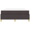 vidaXL Cadre de lit avec matelas Marron fonc&eacute; 140 x 200 cm tissu