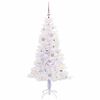 vidaXL Sapin de No&euml;l artificiel avec 150 LED Blanc 150 cm PVC et Acier