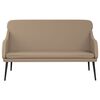 vidaXL Banc Cappuccino 110x76x80 cm Similicuir