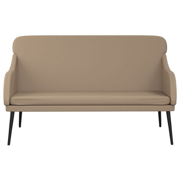 vidaXL Banc Cappuccino 110x76x80 cm Similicuir