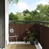 vidaXL Paravent de balcon brun et noir 500x80 cm r&eacute;sine tress&eacute;e