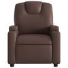 vidaXL Fauteuil de massage inclinable &eacute;lectrique marron similicuir