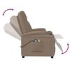 vidaXL Fauteuil de massage &eacute;lectrique Cappuccino Similicuir
