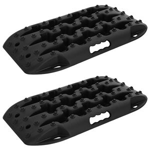 vidaXL Planche de traction 2 pc Noir 57,5x30,5x5,5 cm Nylon renforc&eacute;