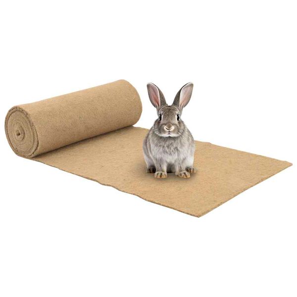 vidaXL Tapis de chanvre pour rongeurs 0,5x5 m 5 mm