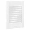 vidaXL Portes d'armoire &agrave; persiennes 2 pcs blanc 39,5x29,5 cm
