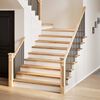 vidaXL Marches d'escalier 12 pcs non trait&eacute; bois de ch&ecirc;ne massif