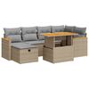 vidaXL Salon de jardin avec coussins 8 pcs beige r&eacute;sine tress&eacute;e