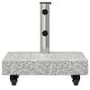 vidaXL Socle de parasol Granite rectangulaire 25 kg