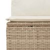 vidaXL Salon de jardin avec coussins 8 pcs beige r&eacute;sine tress&eacute;e acacia
