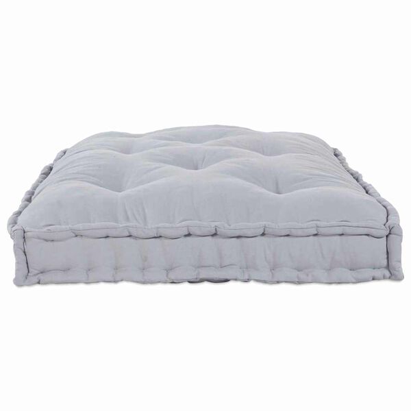 vidaXL Coussin de canapé sur palette Gris tissu