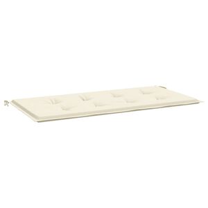vidaXL Coussin de banc de jardin cr&egrave;me 100x50x4 cm tissu oxford
