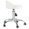 vidaXL Tabouret de massage Blanc Similicuir
